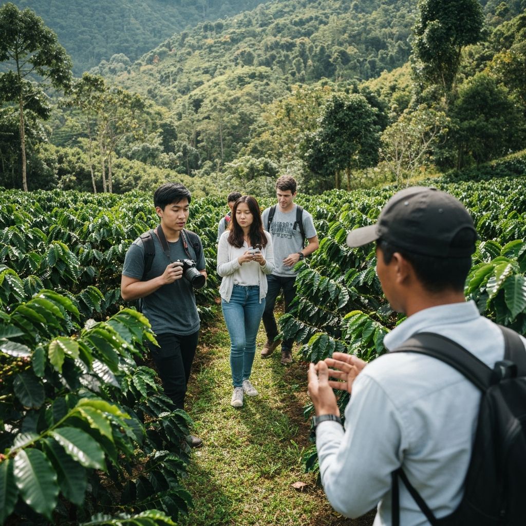 Transporte para tour del café en el Eje Cafetero